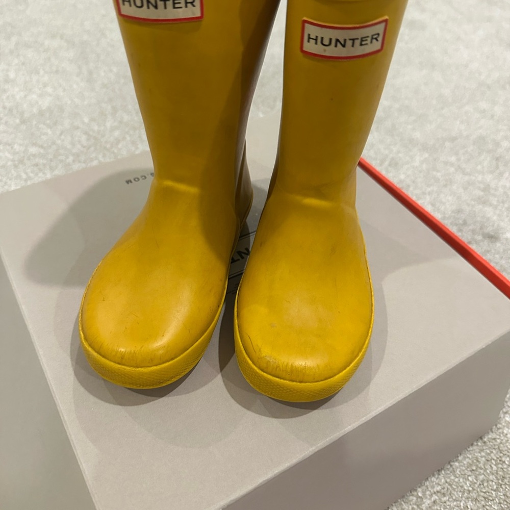 Hunter Kids' Bright Yellow Rain Boots